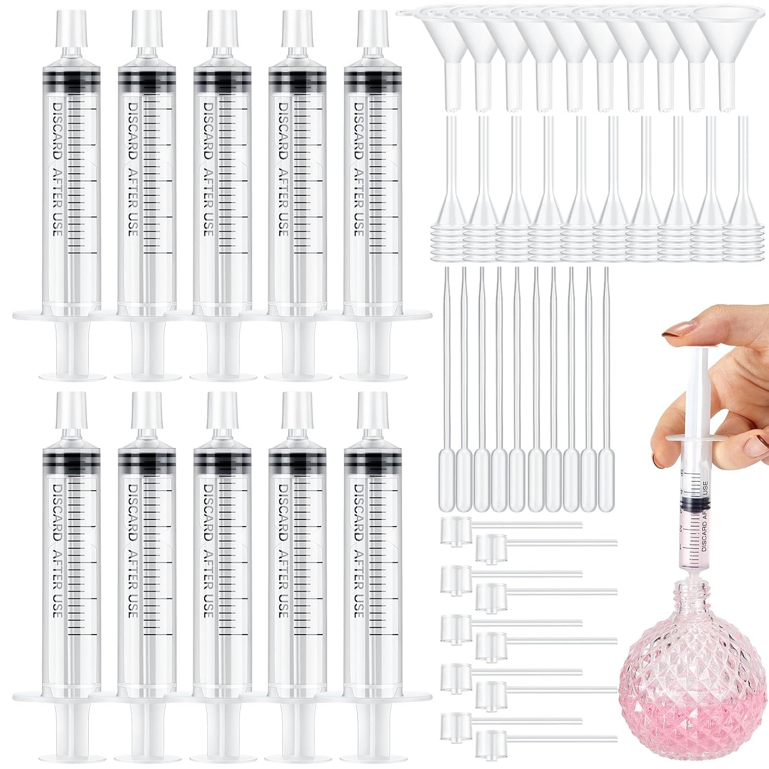 Oud Perfume Spray - 25/50PCS 향수 리필 펌프 도구 트랜스퍼