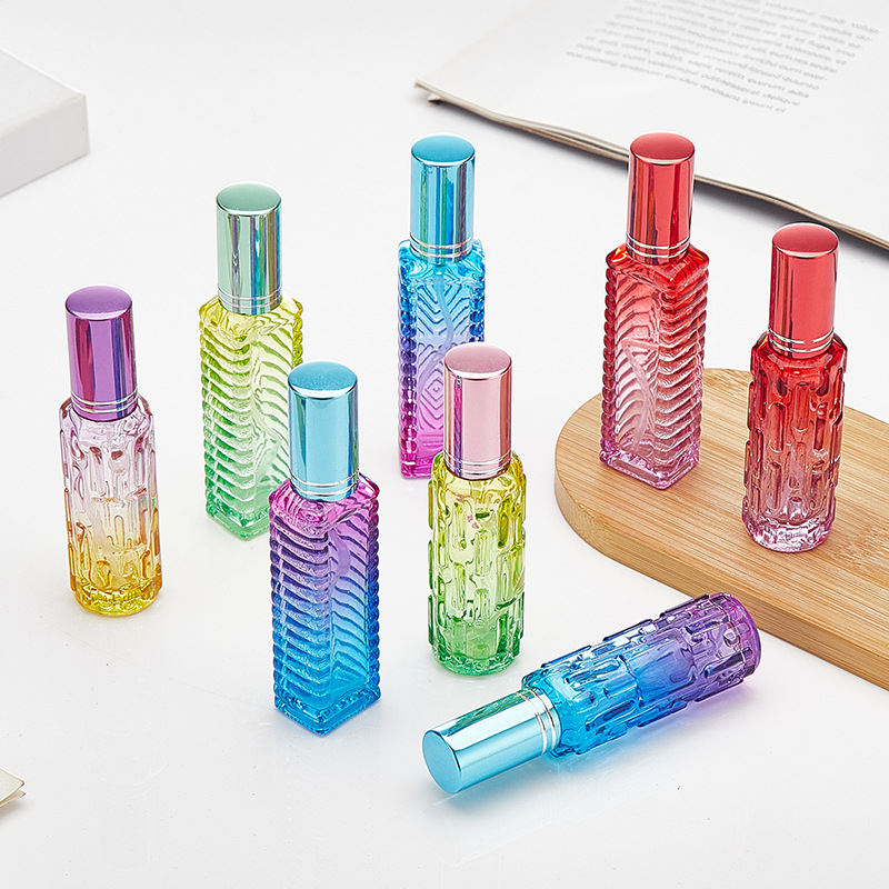 Perfume Fragrance One - 1Pcs 10ml 다채로운 사각형 유리 향수병