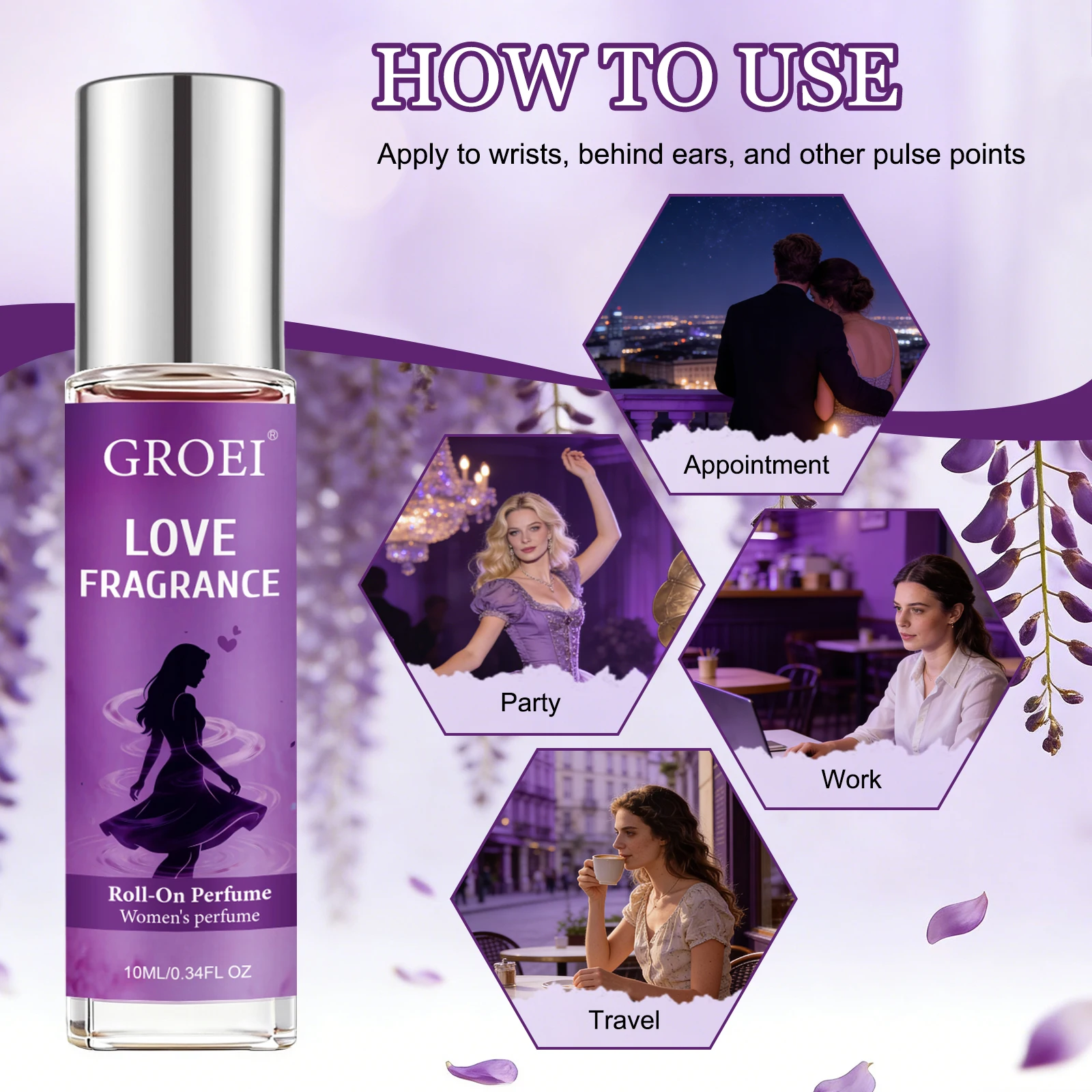 10ml 그로이 여성용 롤온 향수, 오래 지속되는 레이 - Fragrance-Oils Perfume 리뷰 및 가격