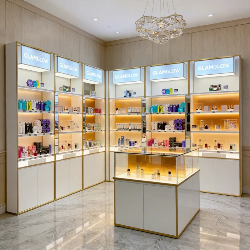 맞춤형 현대식 고급 LED 조명 향수 매장 진열대 맞춤 - Perfume In Fragrance Shop 리뷰 및 가격